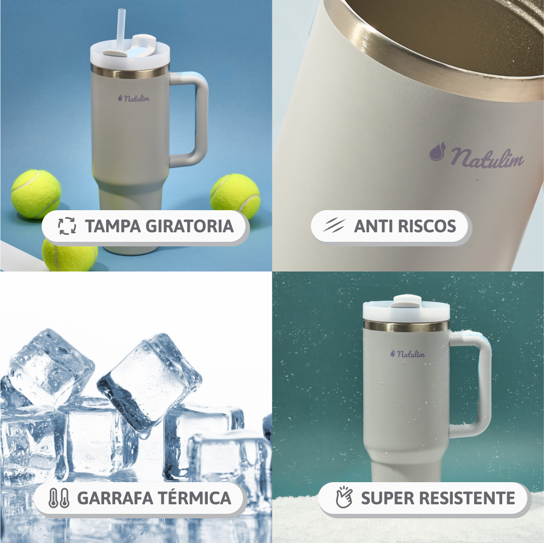 Copo térmico - Aço inoxidável 1L Natulim PT