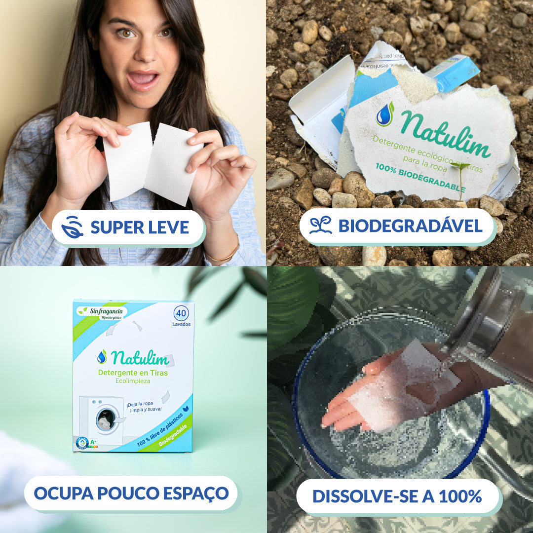 Pack Anual Eco-Tiras de lavar Natulim - 360 lavagens Natulim PT