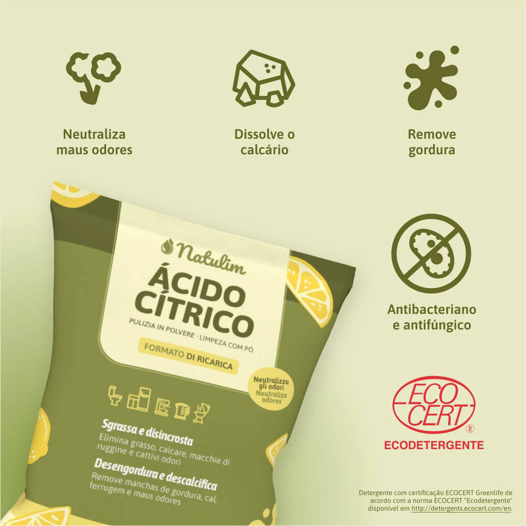 Recarga Ácido Cítrico - 500gr