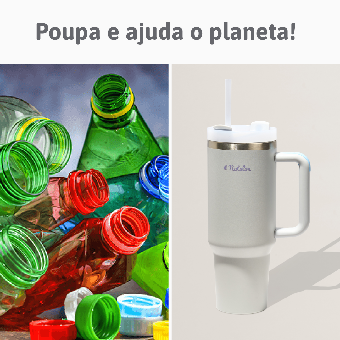 Copo térmico - Aço inoxidável 1L