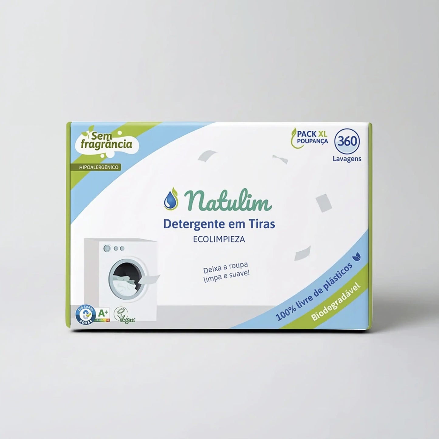 Pack Anual Eco-Tiras de lavar Natulim para bebés - 360 lavagens Natulim PT