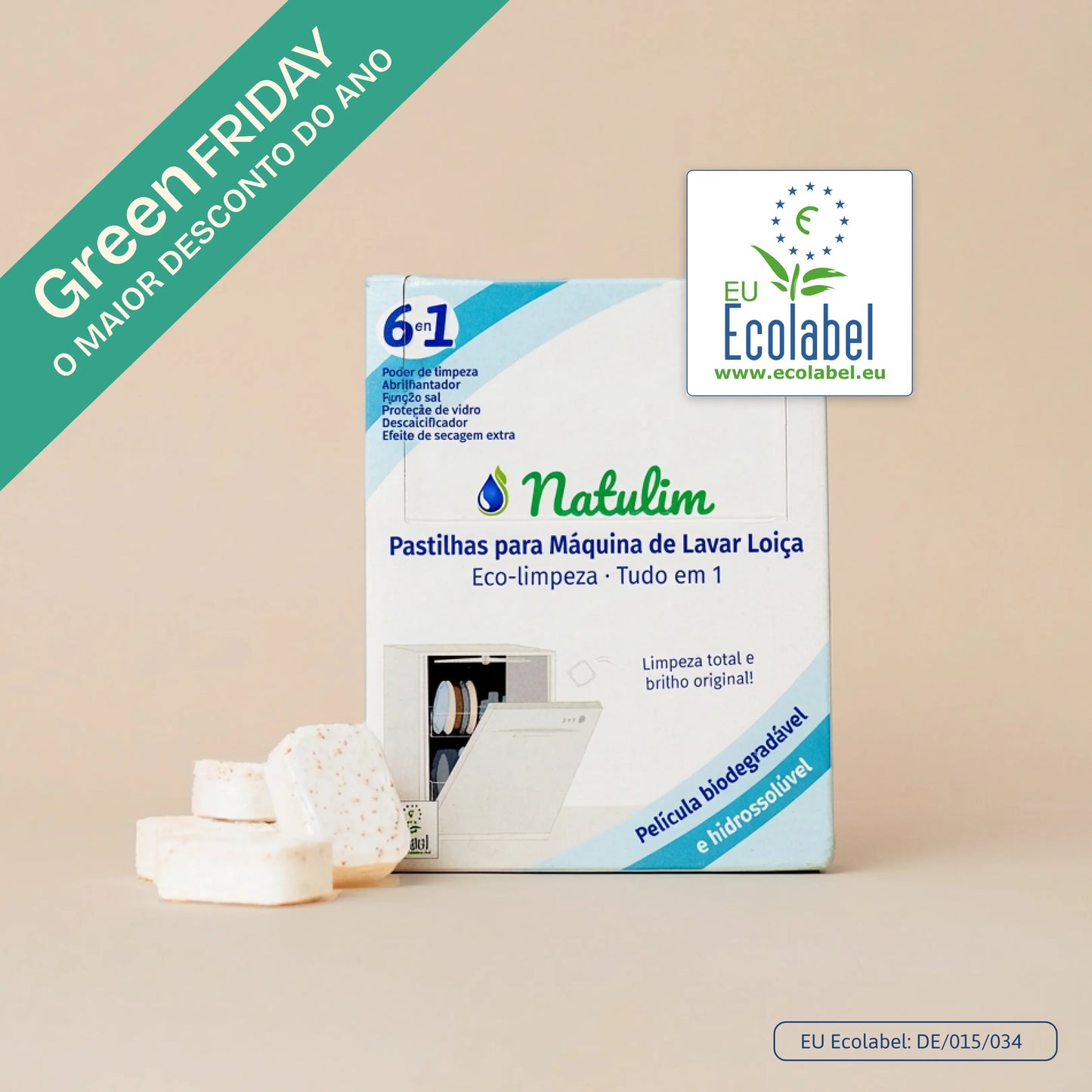 Eco Pastilhas Detergente 6 em 1 Natulim PT