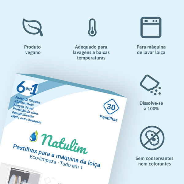 Eco Detergent Tablets 6 in 1 - 60 washes