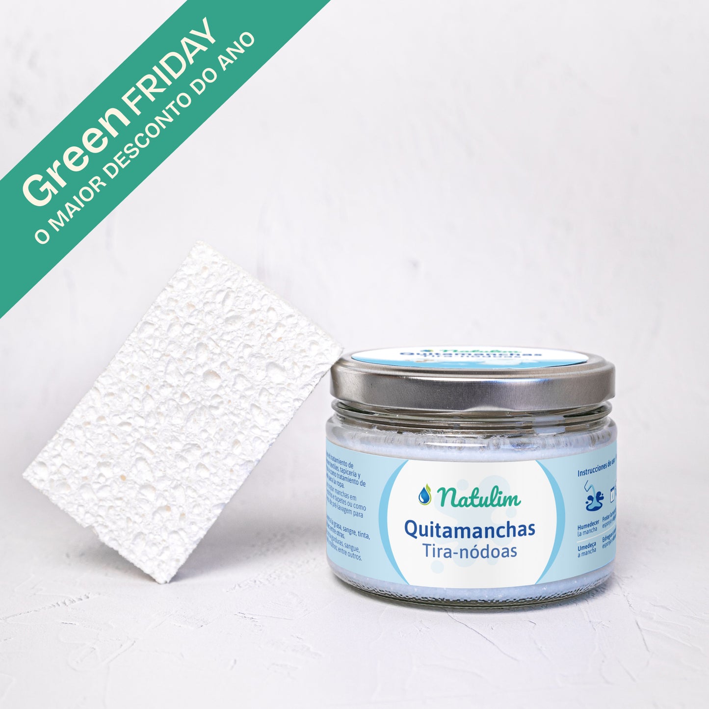 Tira-nódoas + 2 Esponjas Natulim PT