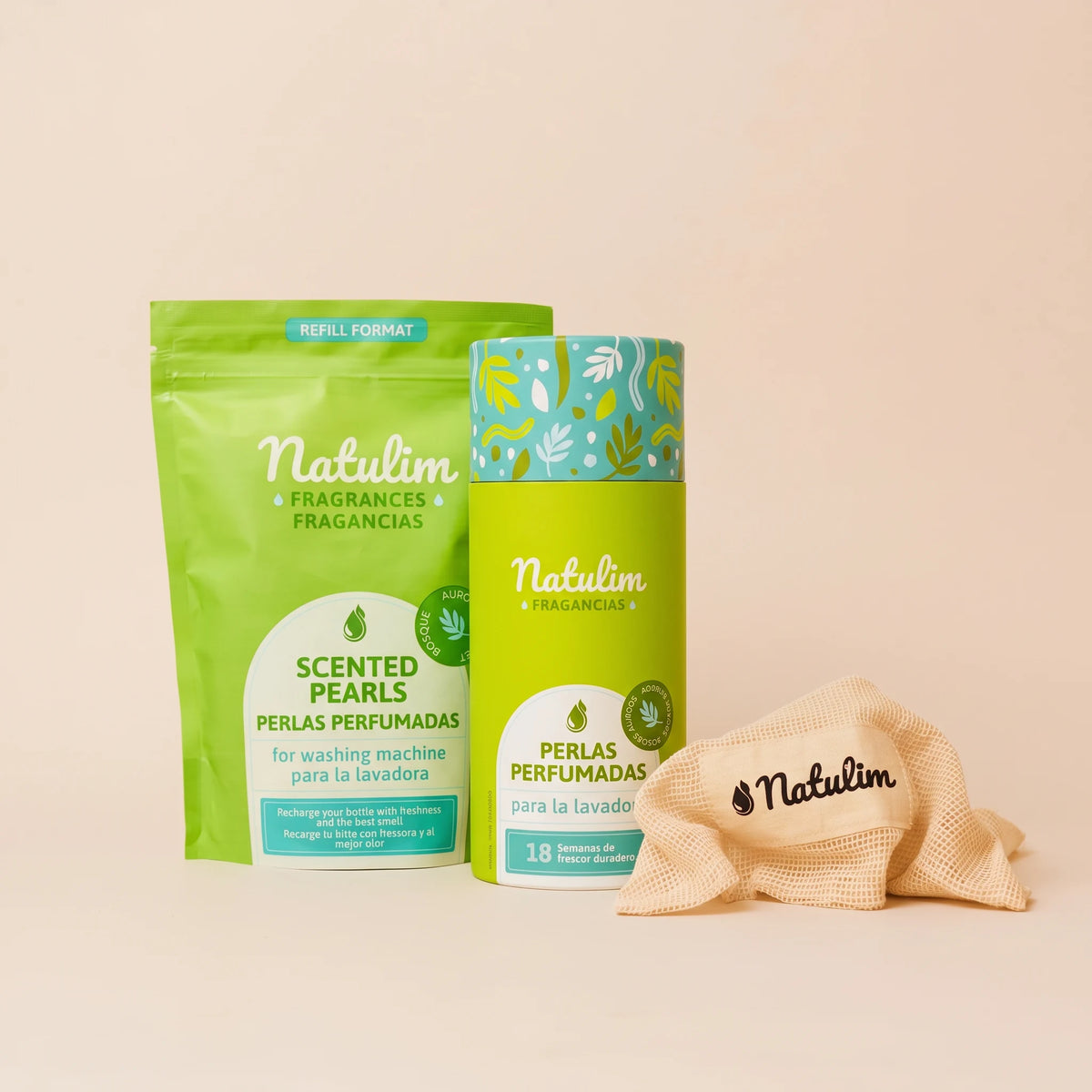 Pack Pérolas Perfumadas + Recarga + Bolsa de algodão
